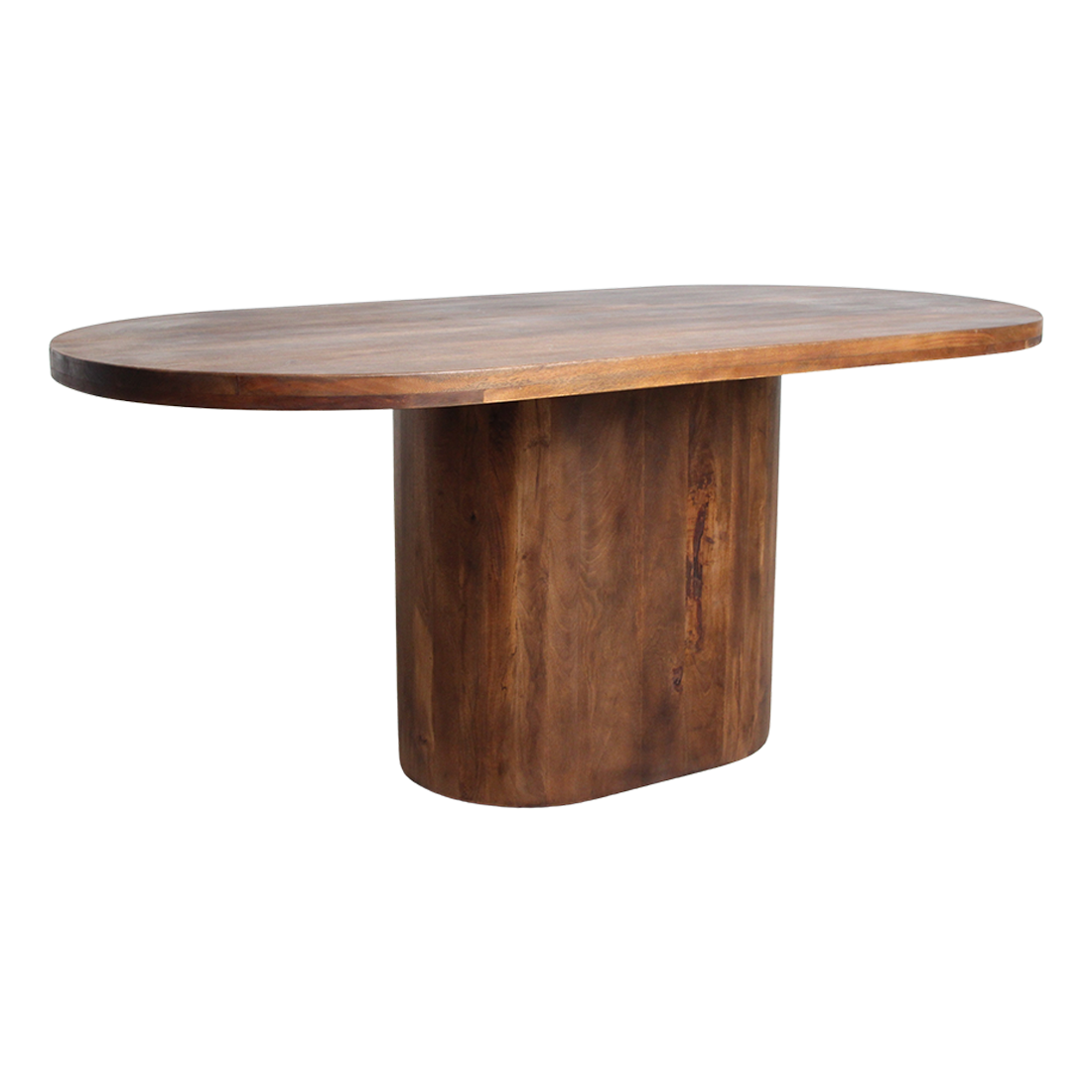 Mango Wood Dining Table - Bullnose Oblong - 180-240 cm