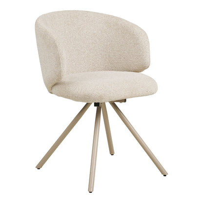 Fulham Dining chair with swivel, sand, sand legs, HN1320 - Set of 2