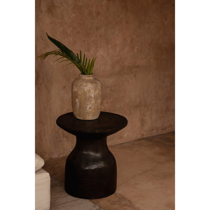 The Hourglass Side Table - Dark Walnut