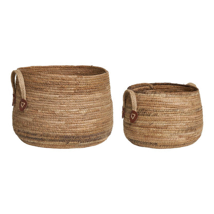 Banana Leaf Storage Baskets – Natural Woven Set of 2