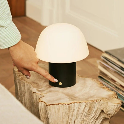 Yannick Black Cordless Table Lamp | Modern, Battery-Powered & Sustainable Design