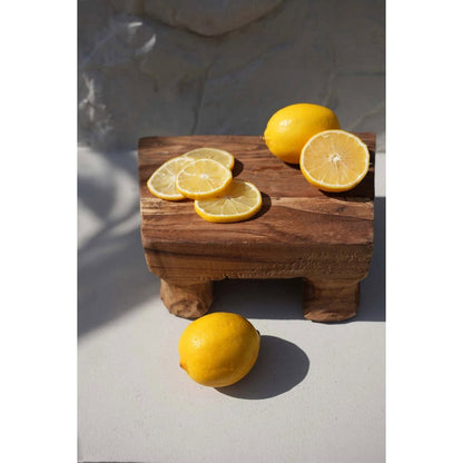 Serveringsbricka i teak - Naturlig finish