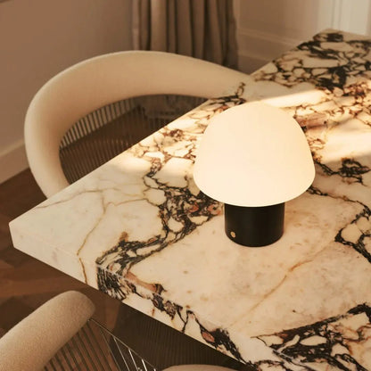 Yannick Black Cordless Table Lamp | Modern, Battery-Powered & Sustainable Design