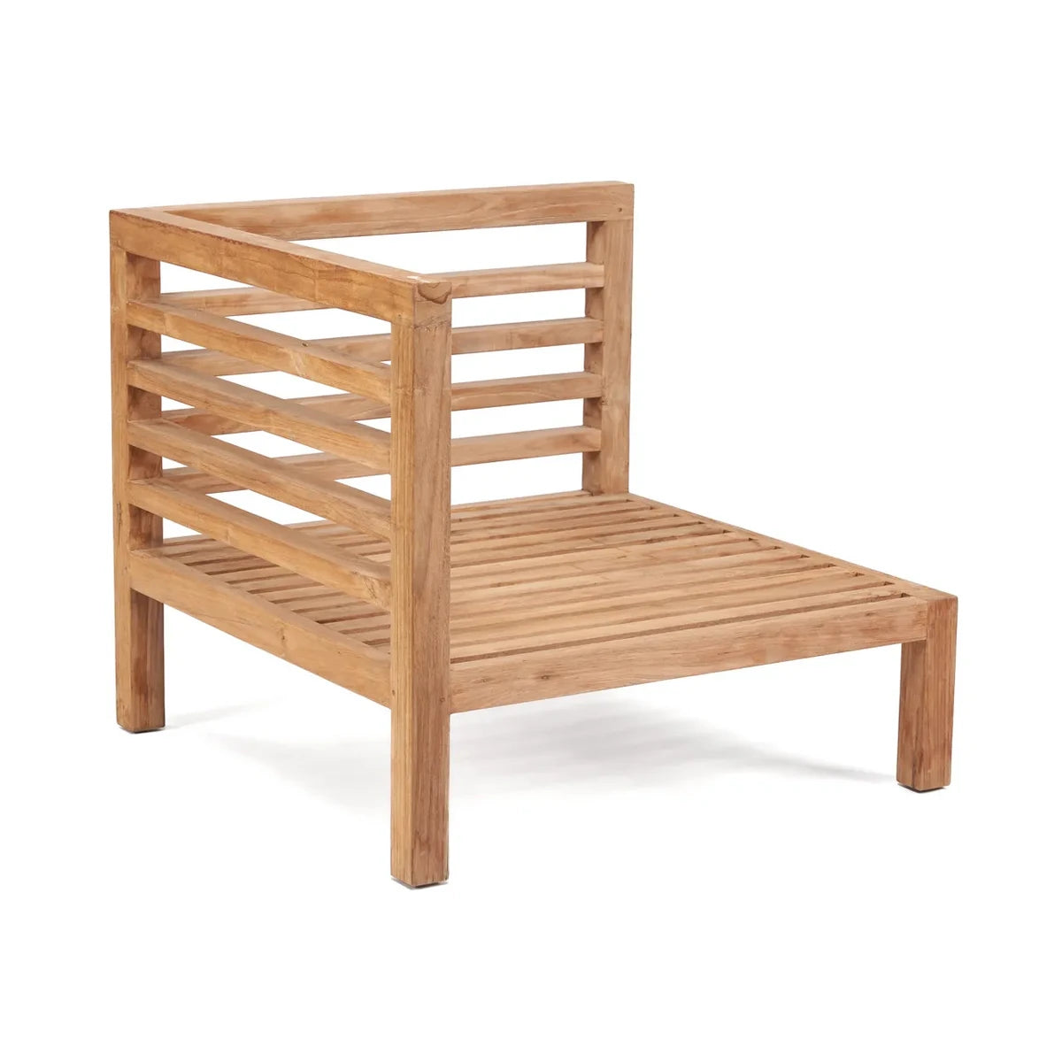 Teak Outdoor Corner Sofa - Modular Design for Patio Seating