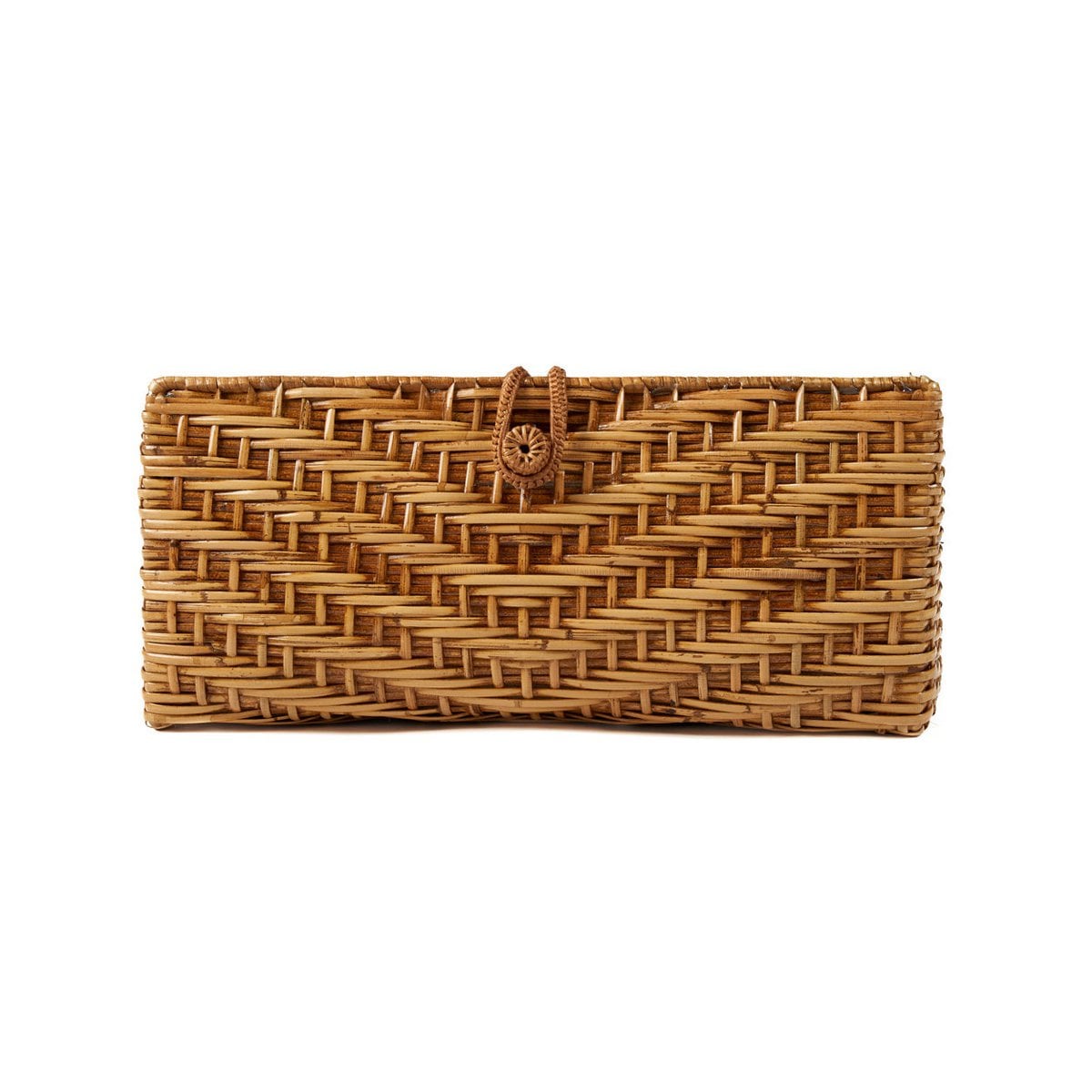 Rattan Clutch Bag - Natural Handwoven Summer Style