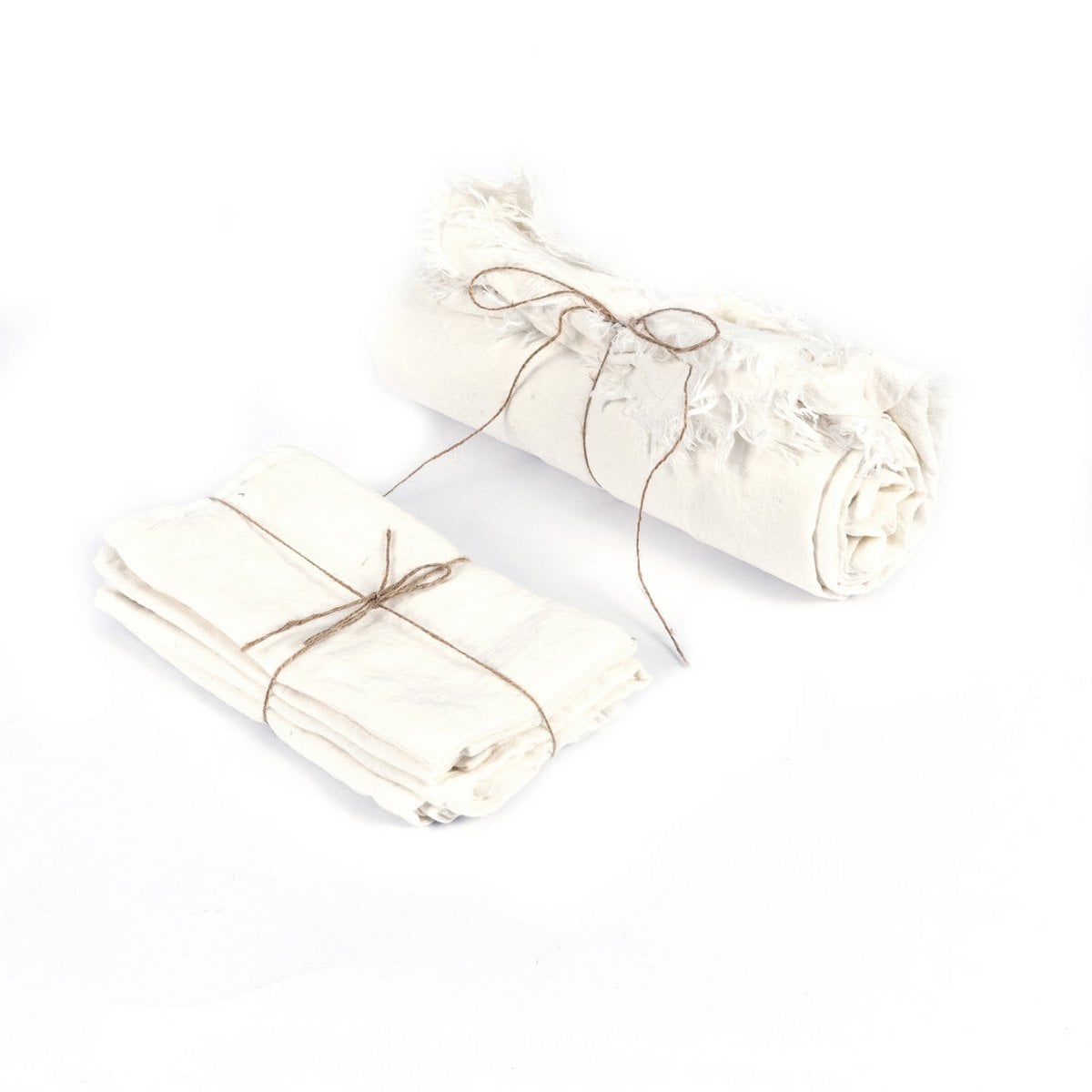 Linen Tablecloth - White - 150x200