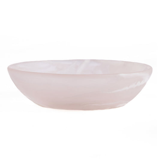 Resin Organic Bowl - Pink White - M