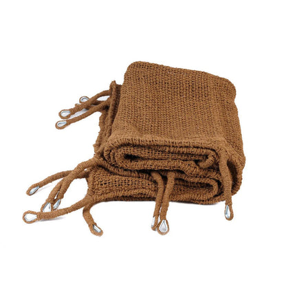 Coconut Fiber Sun Umbrella - Rectangular Shade, Natural, 500x300