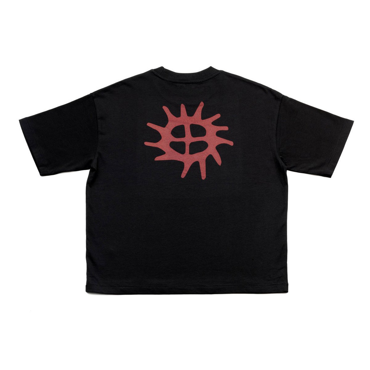 Black Graphic Tee - The Brand T-Shirt - Terracotta Accent - M