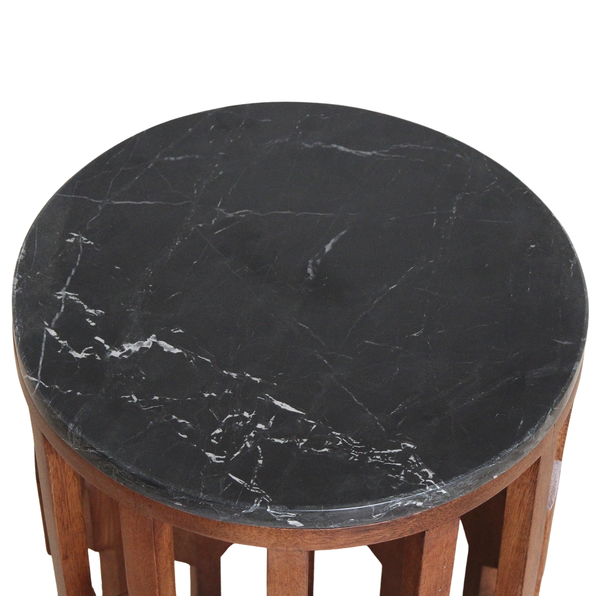Lampung side table marble black - 40x40x50 cm
