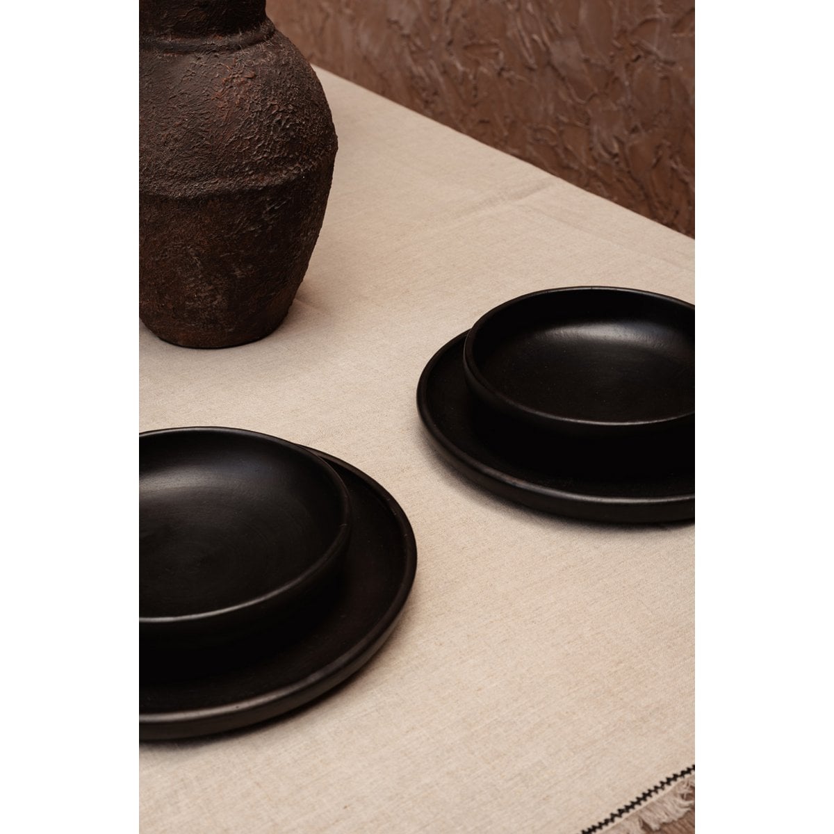 The Burned Classic Plate - Black - L