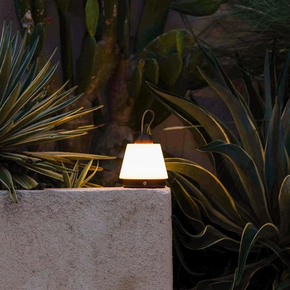 Dark Brown Rechargeable Table Lamp – Leather Strap & 3 Light Modes