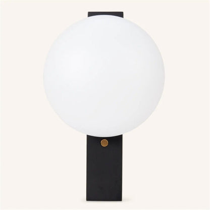 Black Wooden Wall Lamp Cordless – Rechargeable Dimmable LED Light