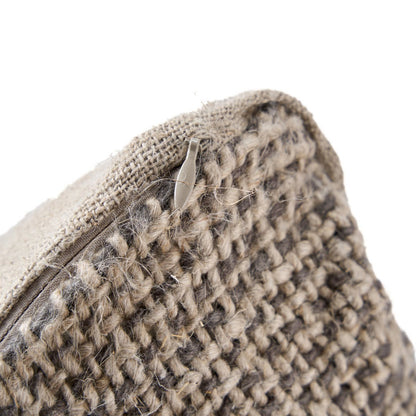 Linen Pillow Cover - The Linen Grain Black Natural