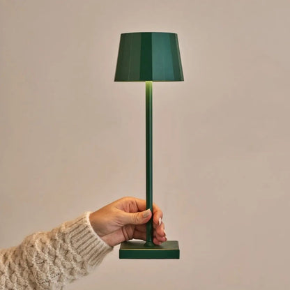 William Pine Green Rechargeable Table Lamp | USB-C, Dimmable, 120-Hour Battery