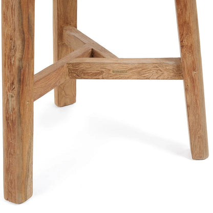 Reclaimed Teak Outdoor Bar Table – Sustainable High Dining Table