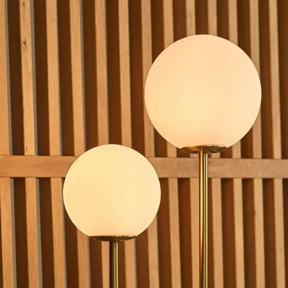 Giorgia Elegant Marble Lamp | Frosted Glass Bulbs & Corded Lamp