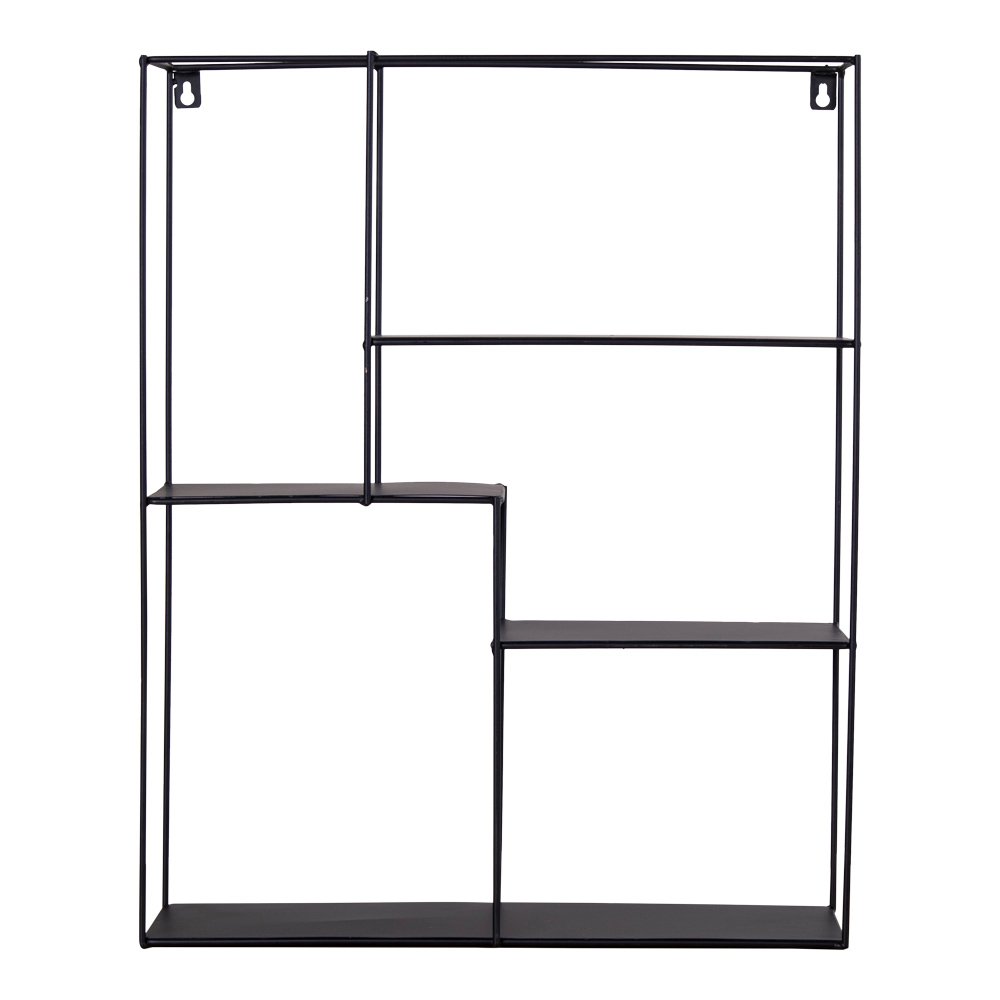Mons Shelf - Noir, Acier, 40,5x10,5x50 cm