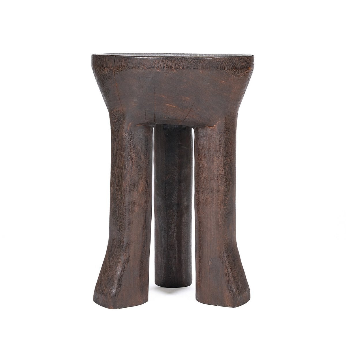 The Java Tripod Side Table - Dark Walnut