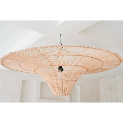 Rattan Pendant Light - Natural Woven Shade - XXL Size