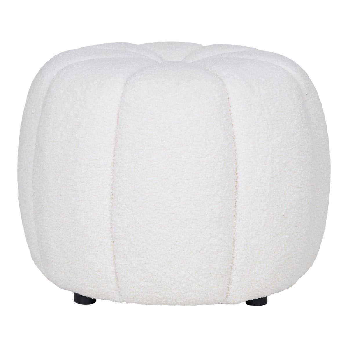 Round Paisley Pouf – Decorative Ottoman Footstool, 48x38 cm