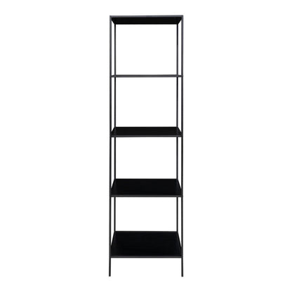 Vita Shelf - black, steel, 51x36x170cm