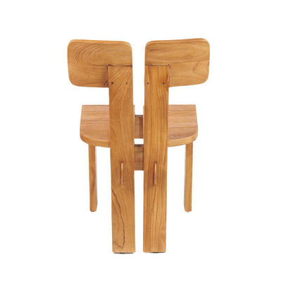 Teak Dining Chair - Natural Wood Finish