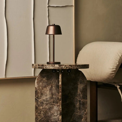 Espresso Brown Rechargeable Table Lamp | Cordless & Stylish Lighting