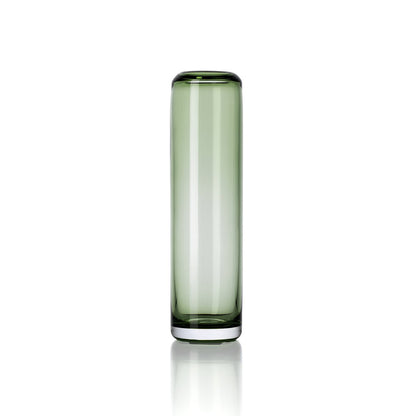 Green Recycled Glass Vase - Tall Decorative Vase