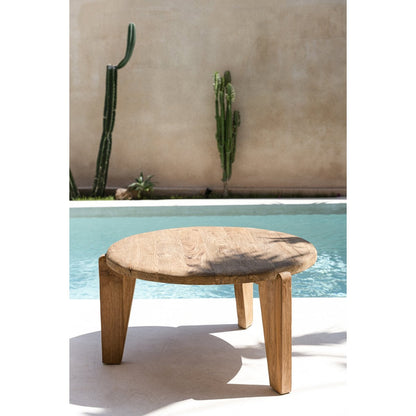 Reclaimed Teak Coffee Table – Wabi Sabi Rustic Style, Large