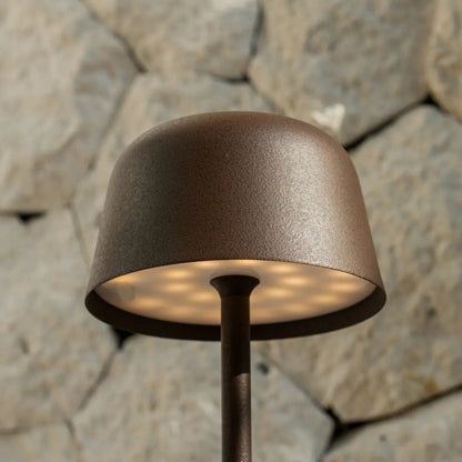 Lámpara de mesa recargable Anton Mocha Brown | Iluminación elegante e inalámbrica