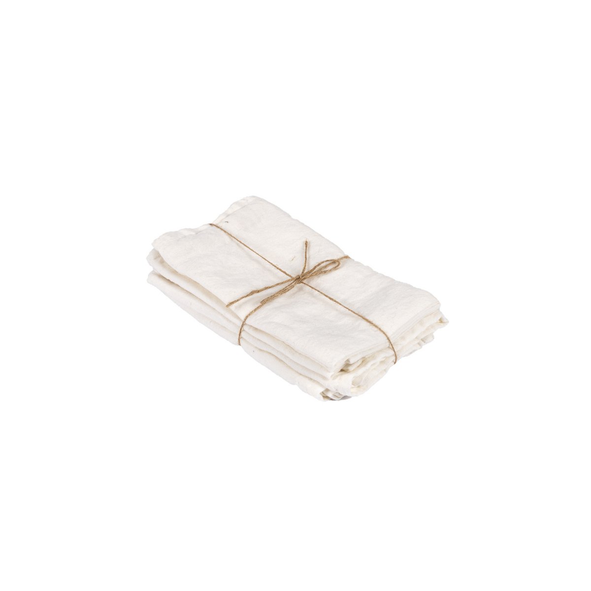 Linen Napkin - Soft White Handcrafted Cloth for Dining, 45x45 cm