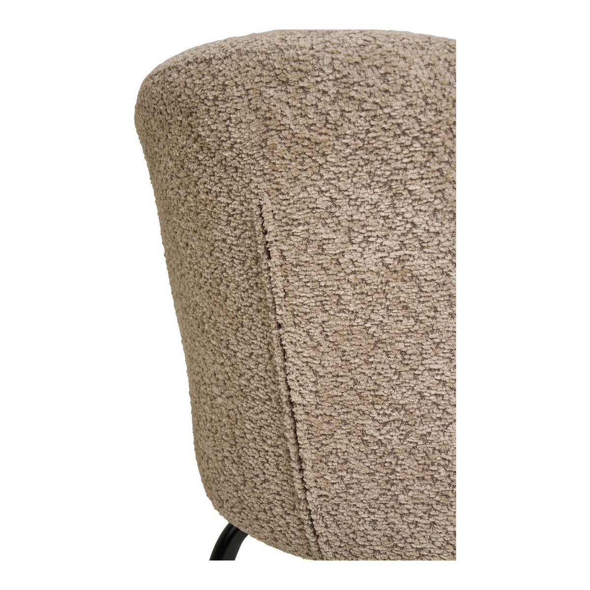 Chaise de salle à manger Safira - Béige, 58x56x79cm - Ensemble de 2