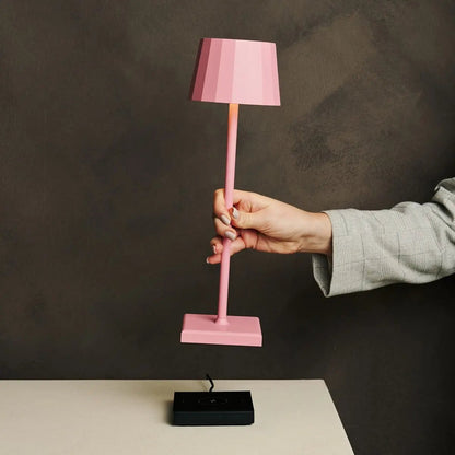 Wouter Flamingo Pink Rechargeable Table Lamp | Wireless Charging & 120-Hour Battery Life