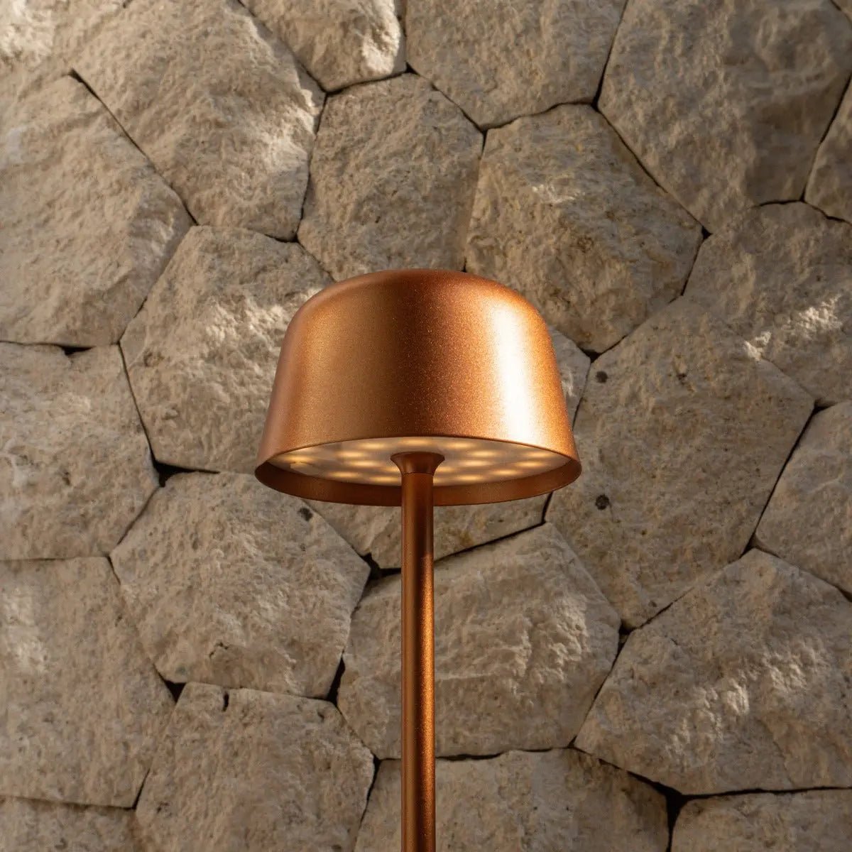 Anton Copper Rechargeable Table Lamp | Stylish & Cordless Lighting