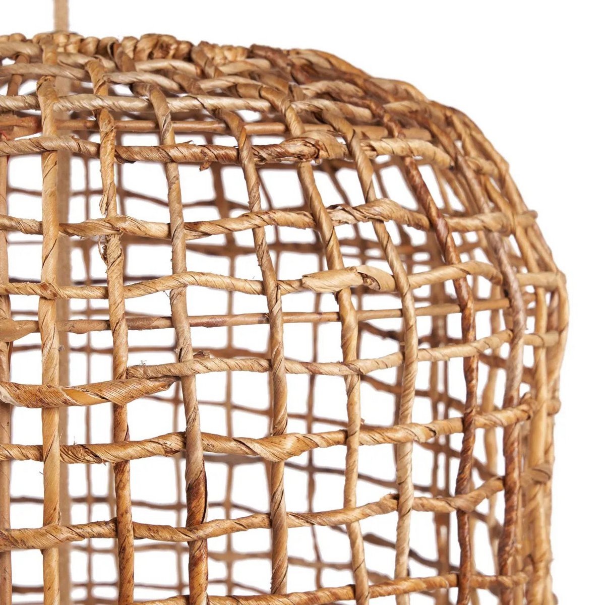 Banana Leaf Pendant Light - Natural Woven Bowl Shade, XL