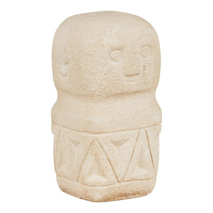 Decoration - Decoration in cement, beige, 5,5x5,5x10 cm