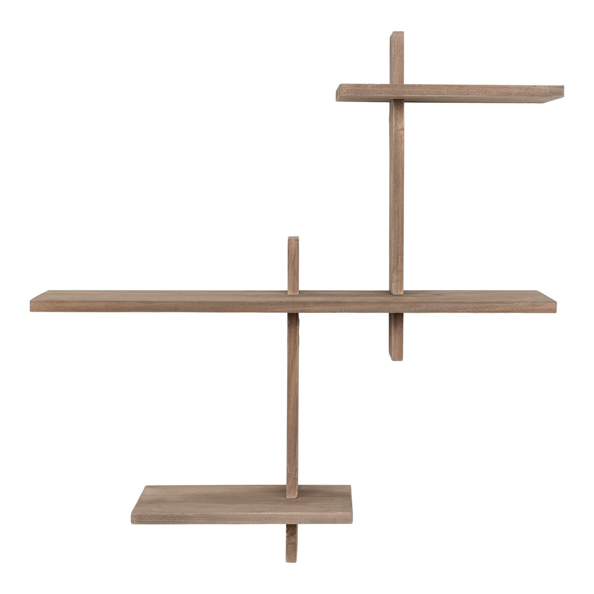 Pinewood Wall Shelf - Natural Wood Floating Shelf, 60cm