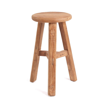 Teak Outdoor Bar Stool – Reclaimed Wood, Weather-Resistant