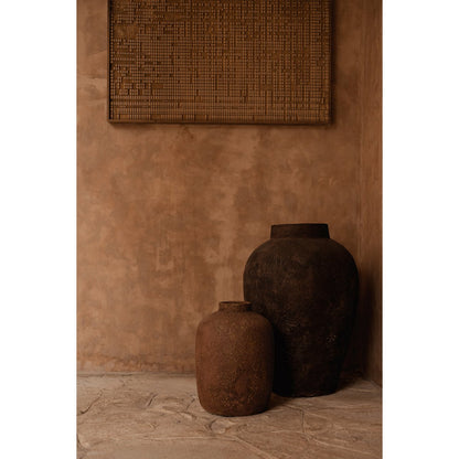 Terracotta Clay Vase - Large Decorative Sculpture