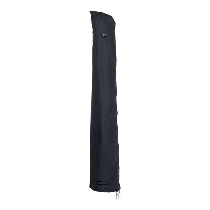 Polyester Parasol Cover - Black Water-Repellent Outdoor Umbrella Shield 225cm