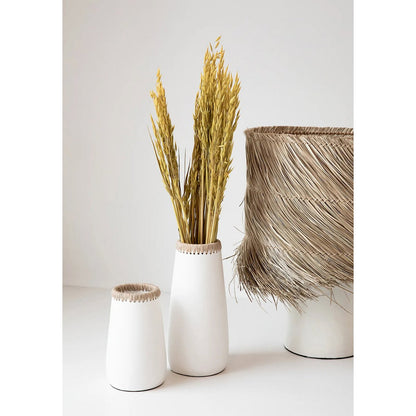 The Pandan Table Lamp - White Natural