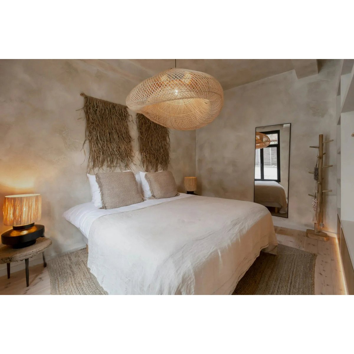 Rattan Pendant Lighting - Cloud Lampshade, Natural XXL