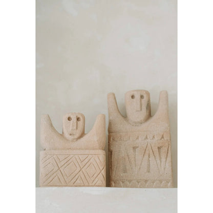 Sandstone Sumba Stone Statue - Hand Carved Indonesian Art