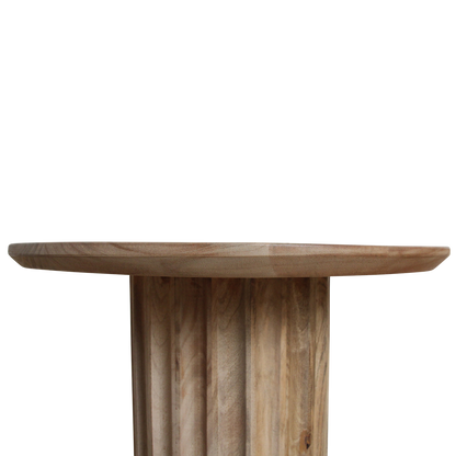Bullnose side table natural 50 cm