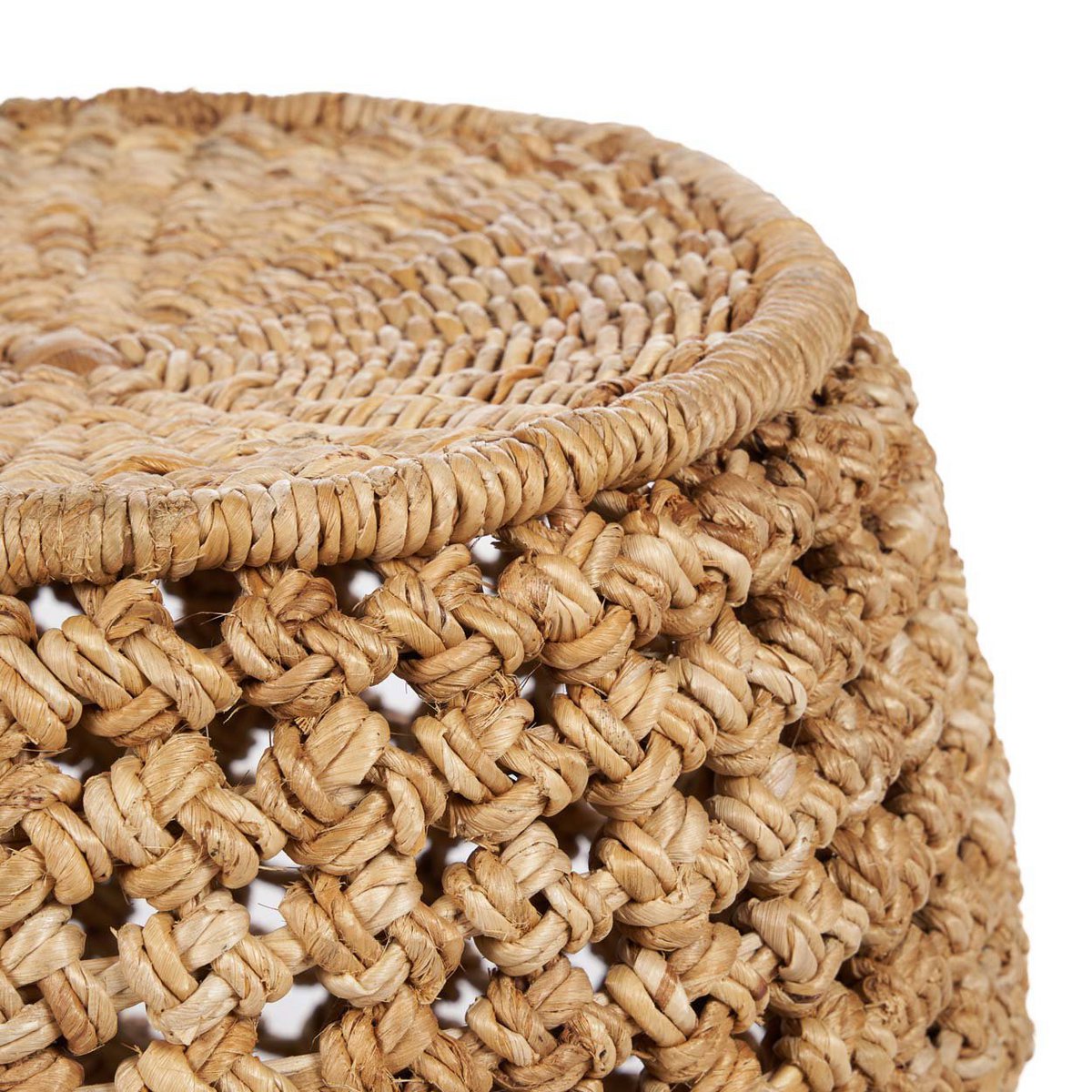 Banana Leaf Stool - Natural Fiber Accent Stool or Side Table