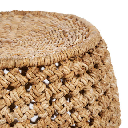 Banana Leaf Stool - Natural Fiber Accent Stool or Side Table