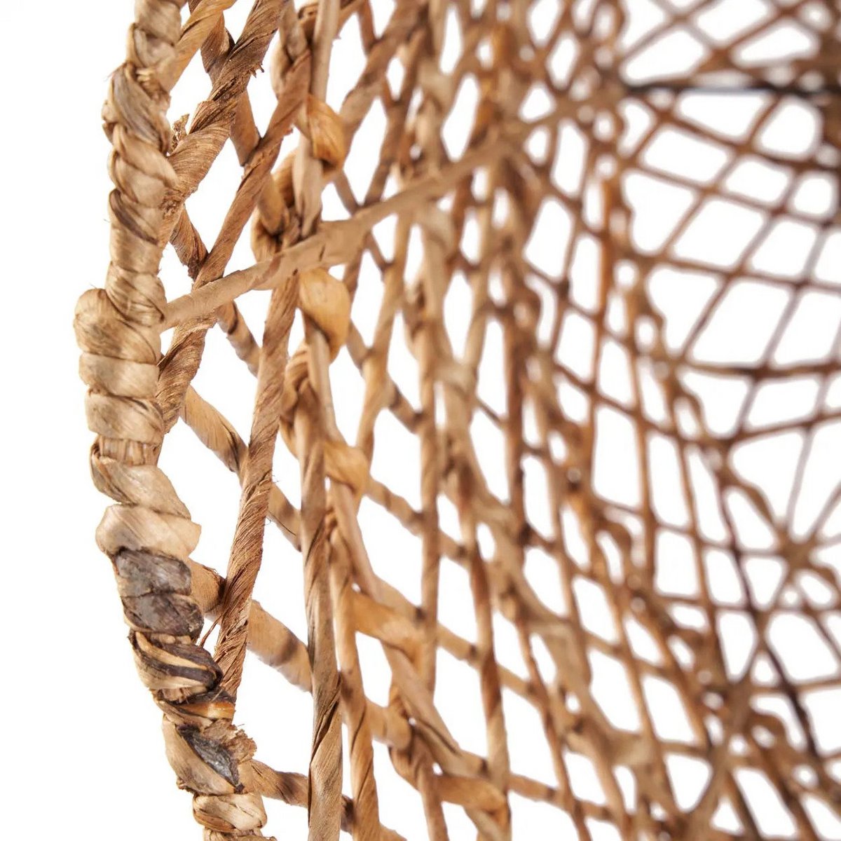 Banana Leaf Pendant Light - Natural Woven Shade - Large