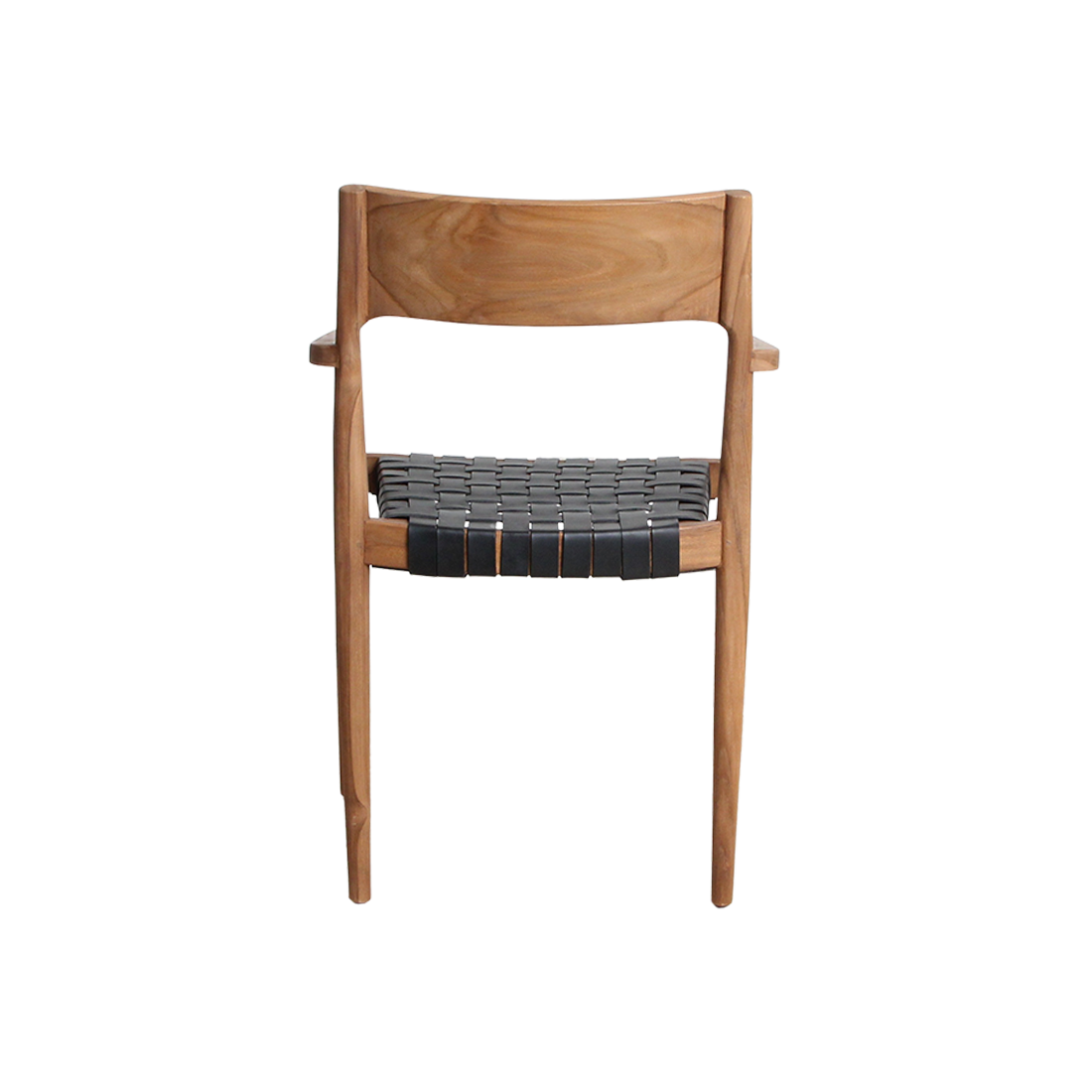 Freya dining room chair with armrest black