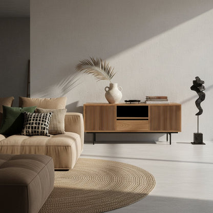 Rhythm teak TV cabinet - 140x45x55 cm
